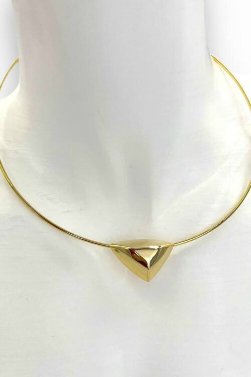 Gargantilha Folheado A Ouro - Triângulo