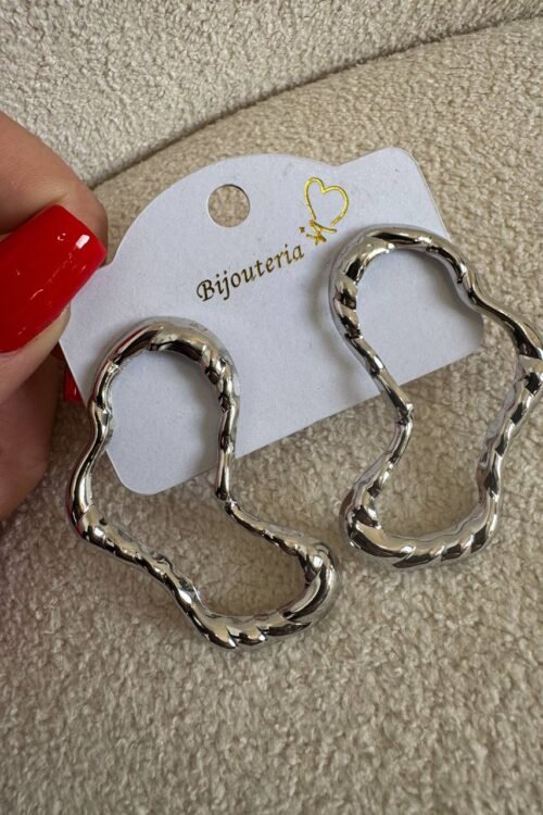 Brinco Organico Fino Prata