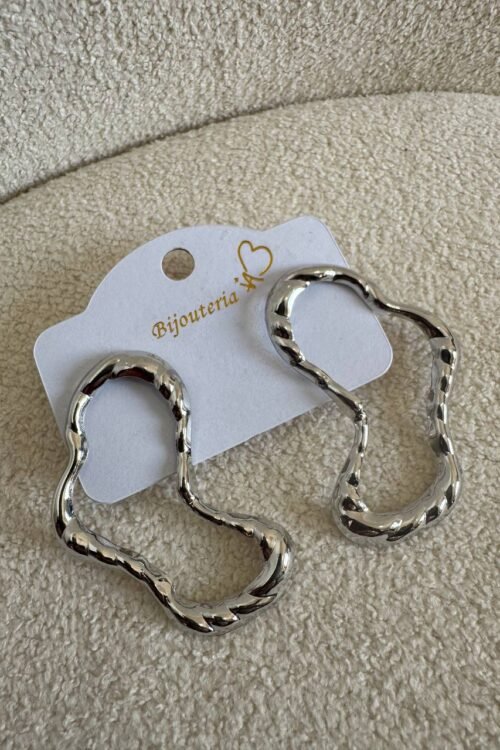 Brinco Organico Fino Prata