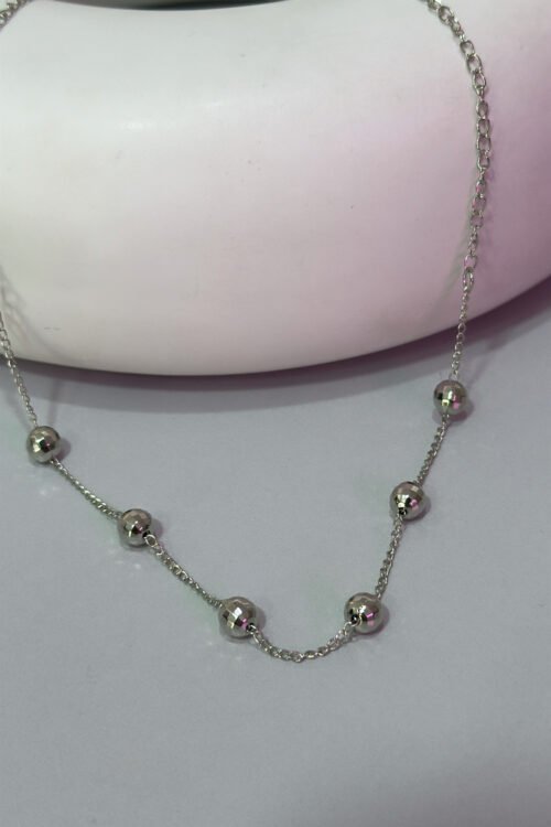 Colar Bolinhas Prata