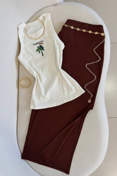 Cinto Corrente Pequenas Mandalas Dourado