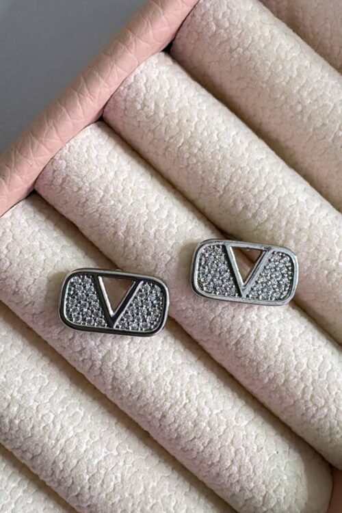 Brinco Valentina Cravejado Prata