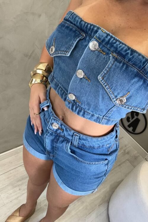 Cropped Jeans Sensação Sabrina