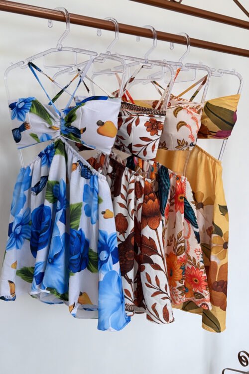 Vestido/Macaquinho Estampado Rubia