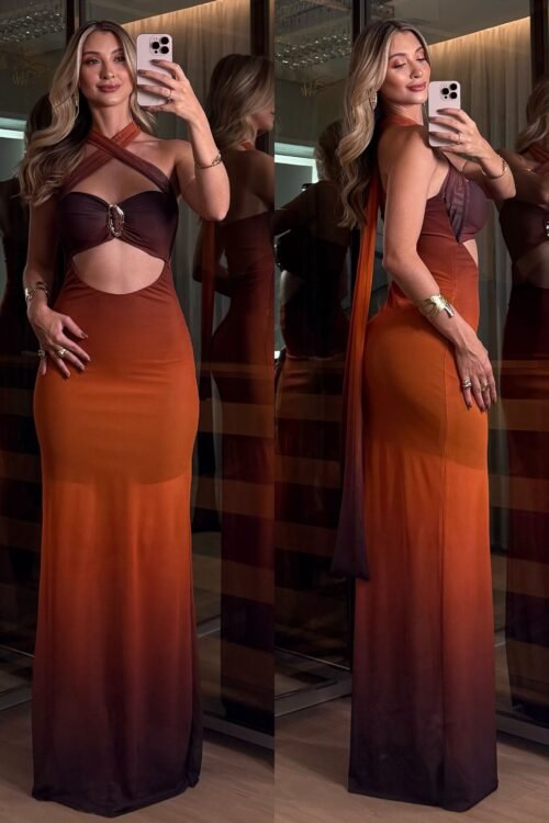 Vestido Longo Virgínia Tule