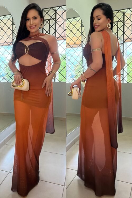 Vestido Longo Virgínia Tule