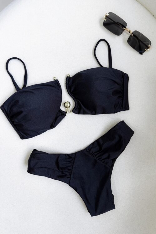 Biquíni Acetinado Luxo Preto