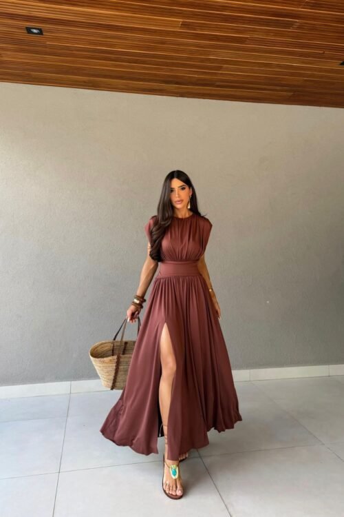 Vestido Fluit Madonna Marrom