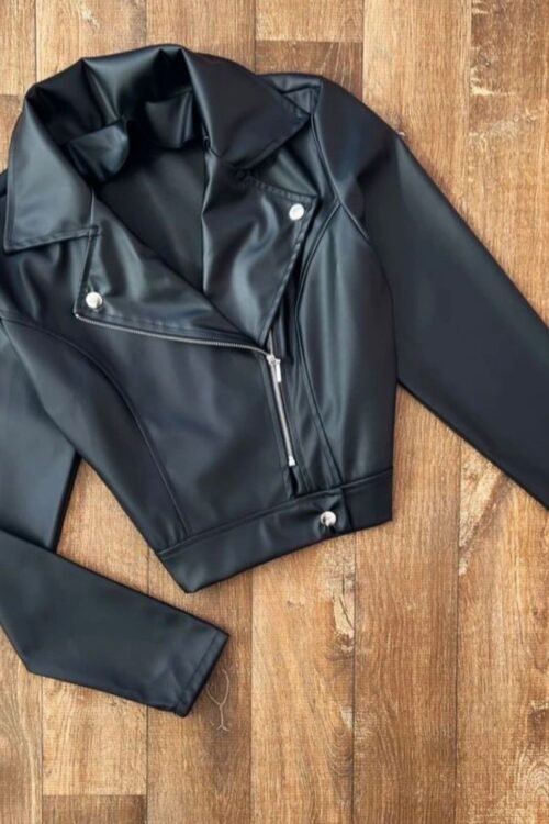 Jaqueta Courino Preta