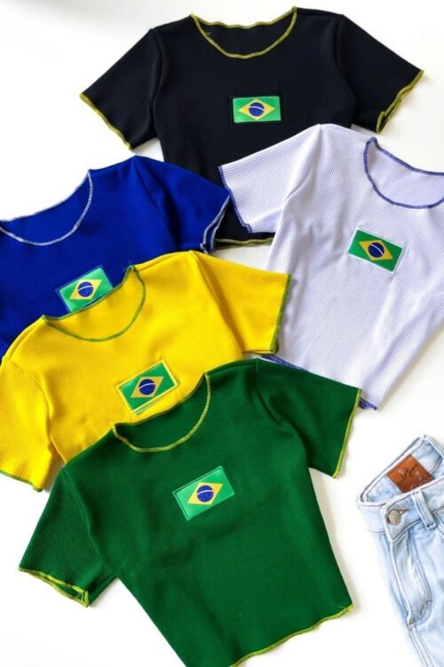 Cropped Canelado Fru Fru Brasil