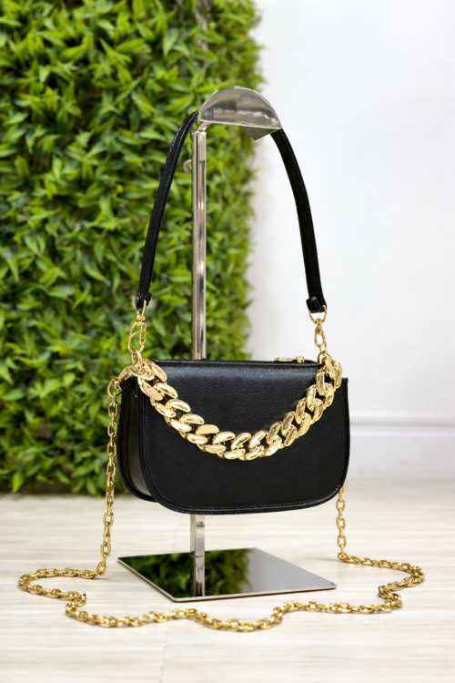 Bolsa Crossbody com Corrente Grumet Grossa