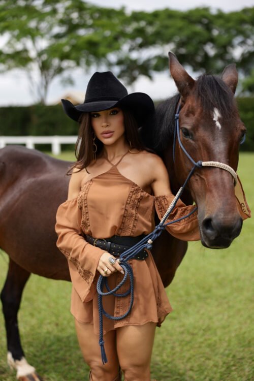 Vestido Laponne Marrom