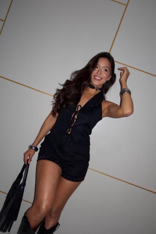 Conjunto Suede Colete + Shorts