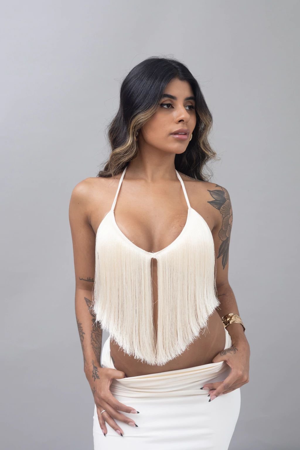 Cropped Top Franjas Valen - Imagem 2