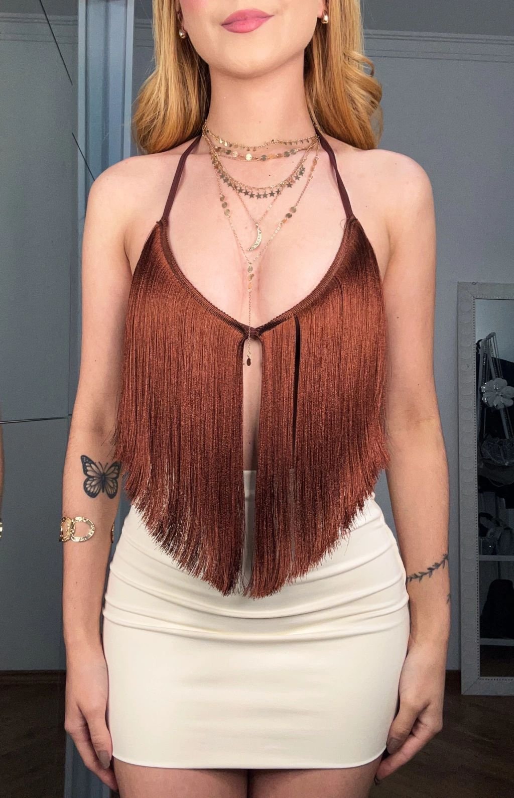 Cropped Top Franjas Valen - Imagem 3