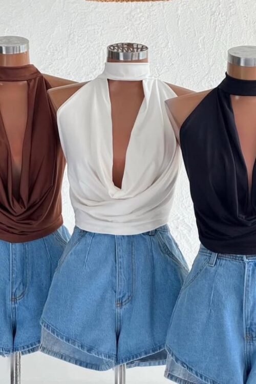 Cropped Choker Gola Boba