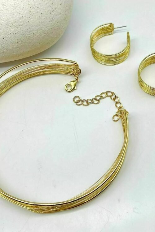 Conjunto de Colar Choker + Brinco Eliana