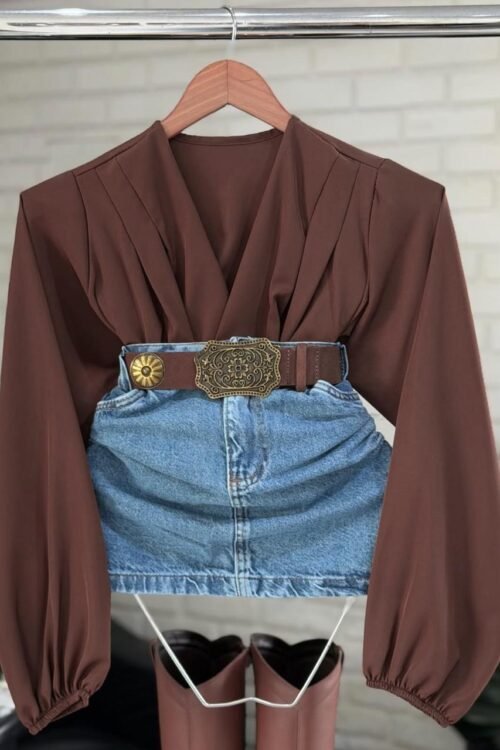 Camisa Cruzada Transpassada