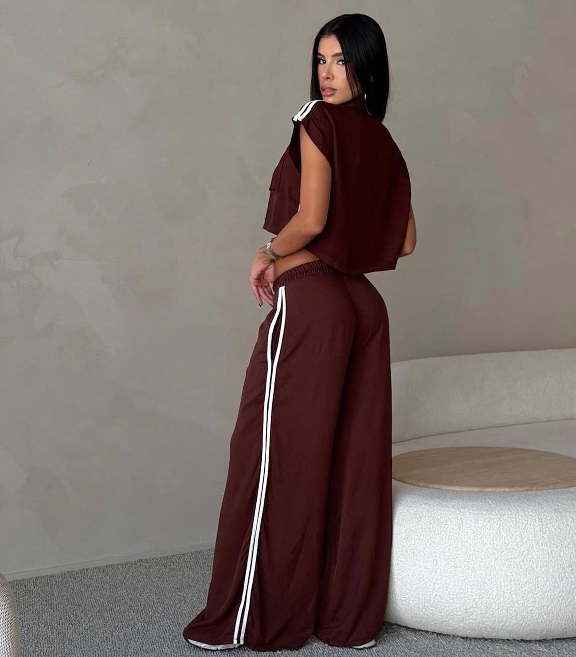 Conjunto Mariah Listras Marrom - Imagem 6