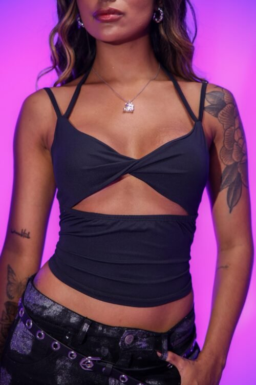 Blusa Jamile Poliamida Preta